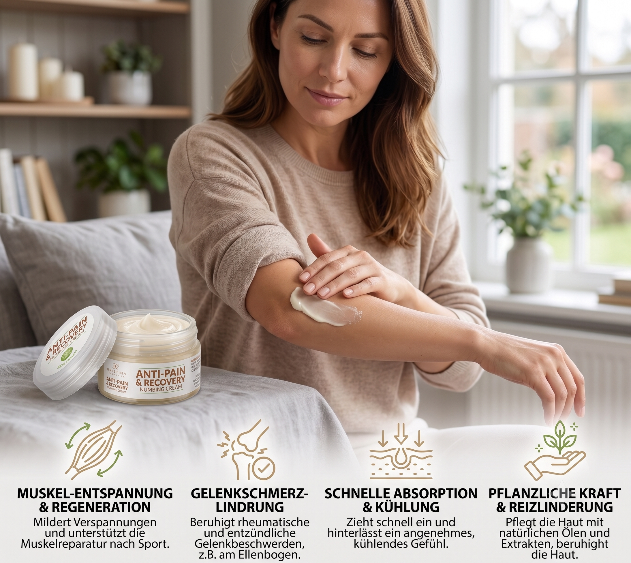 Anti-Pain Massagebalsam – Wärme, Frische & pflegende Ruhe für beanspruchte Haut