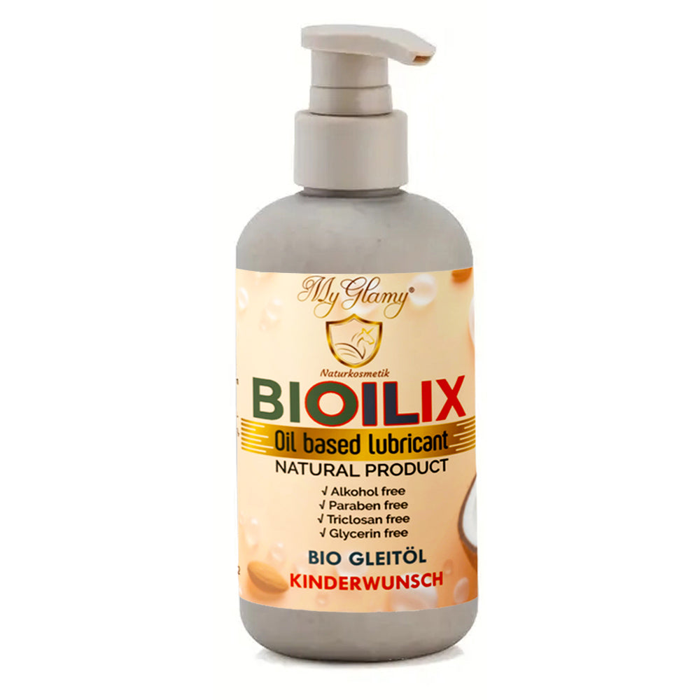 MyGlamy Bioilix Gleitmittel bei Kindwerwunsch Gleitöl für den Intimbereich -ohne Parabene Wasser Glyzerin-