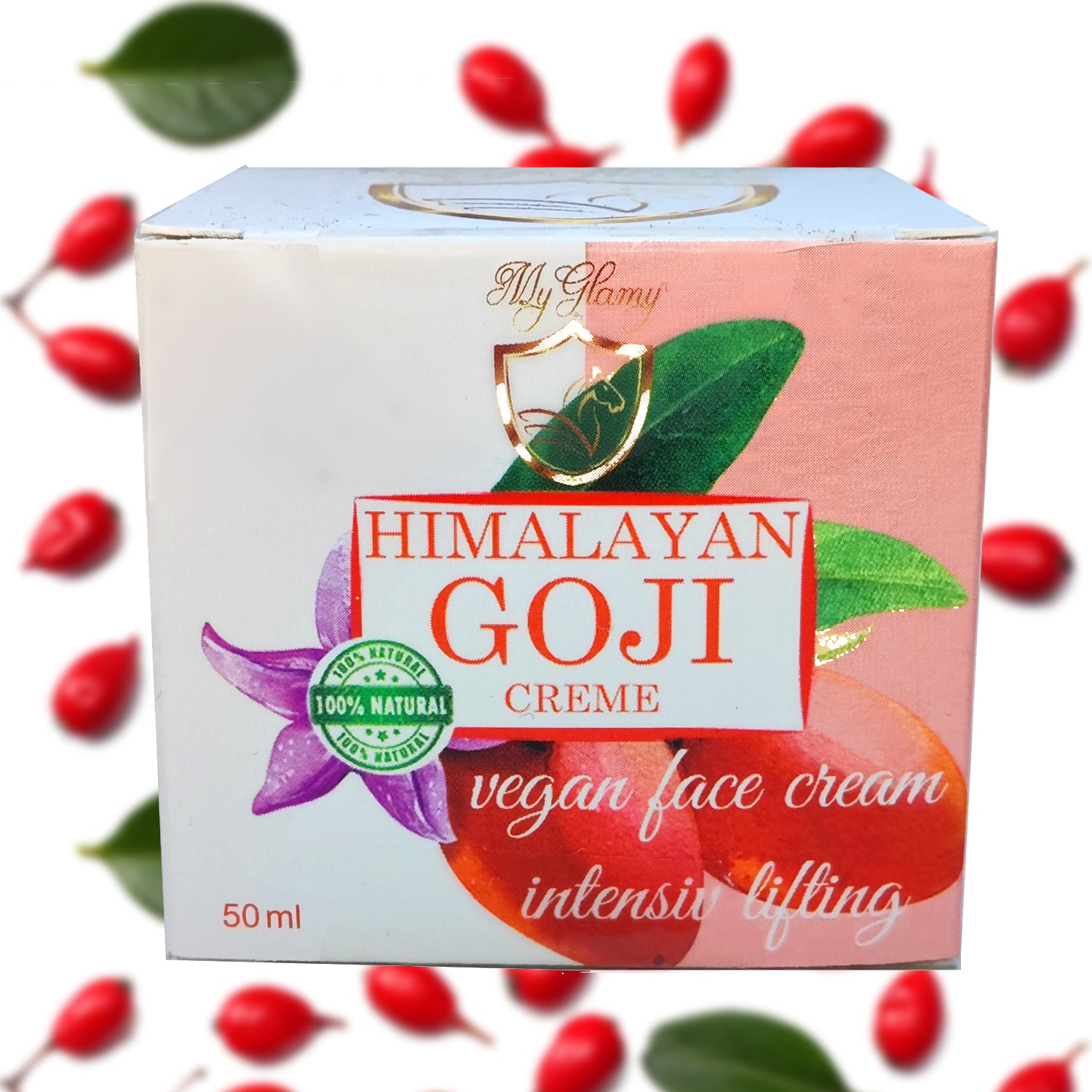 MyGlamy LUXUS Himalaya Bio GOJI BEEREN ANTIOXIDATINEN HYALURONSÄURE Superfood Gesichtscreme 50 ml