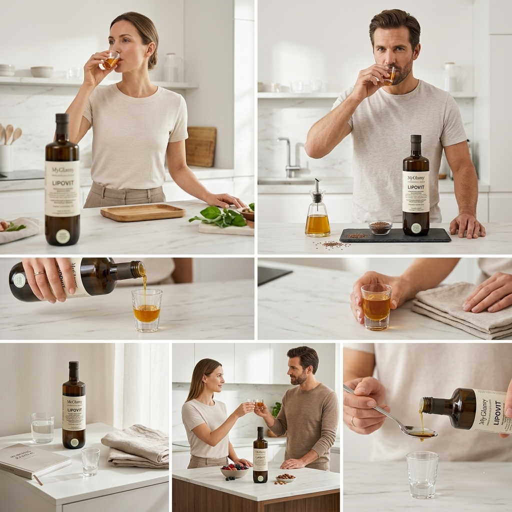 Lipovit Premium Phyto-Oil System LONGEVITY Öl Algenöl + Olivenöl Elixier Omega3