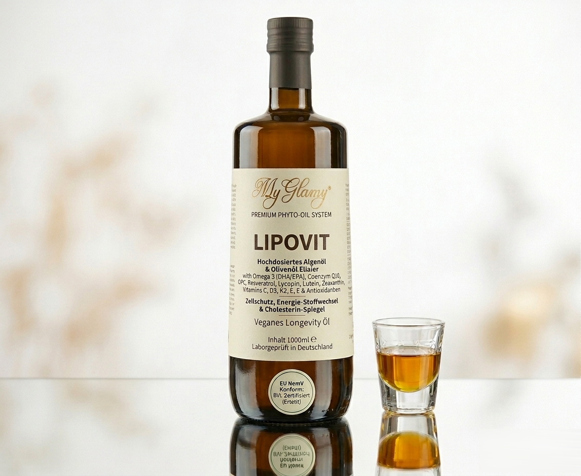 Lipovit Premium Phyto-Oil System LONGEVITY Öl Algenöl + Olivenöl Elixier Omega3