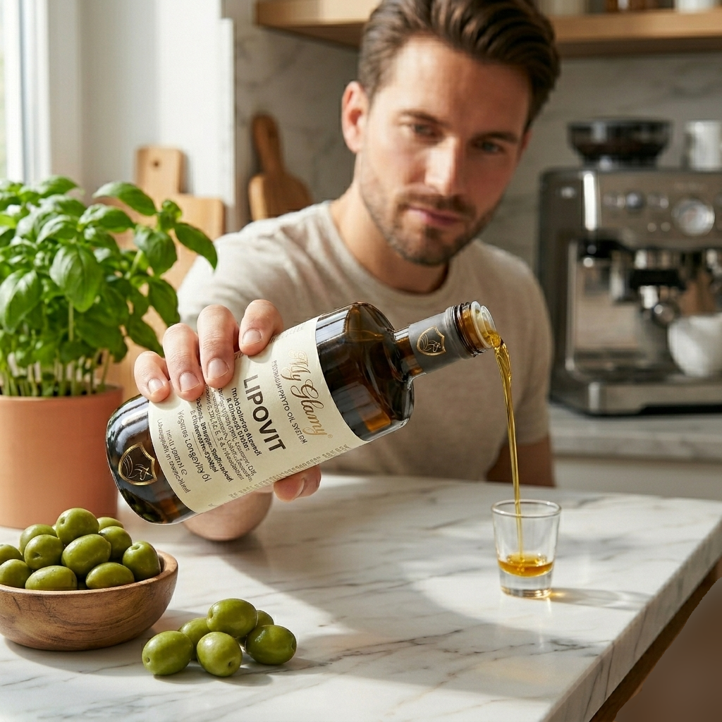 Lipovit Premium Phyto-Oil System LONGEVITY Öl Algenöl + Olivenöl Elixier Omega3