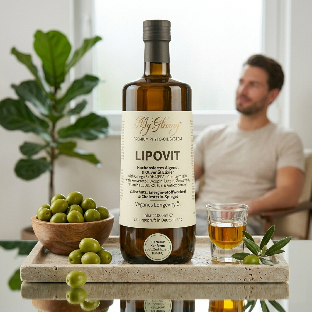 Lipovit Premium Phyto-Oil System LONGEVITY Öl Algenöl + Olivenöl Elixier Omega3