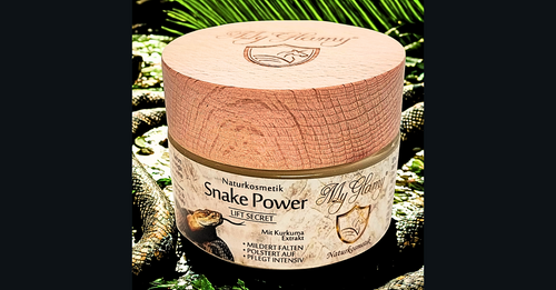 MyGlamy Naturkosmetik Hyaluron Creme Snake Power LIFT 50ml Creme mit 4% Schlangengift Kurkuma Hyaluronsäure