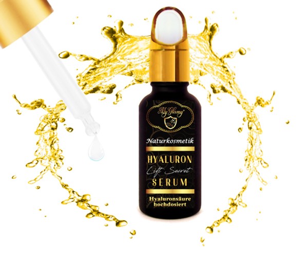 MyGlamy Luxus Lift Secret Hyaluron Serum hochdosiert Anti-Age Öl Creme gegen Falten Hyaluronsäure