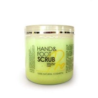 LUXURY Hand & Foot Peeling Manicure Pedicure Hand & Foot Scrub 2 in 1 Peeling+Cleaning with wonderful scent of ESSENTIAL OIL WITHOUT microplastic 500 ml