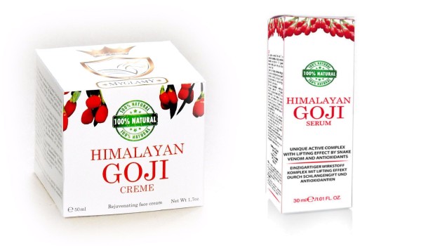 Anti Aging SET Luxury for the skin HIMALAYA Facial Cream + Serum with Goji Berries 50+30 ml