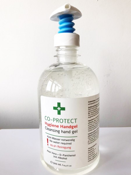 Co-Protect Desinfektions-Gel Hand hautschonend Hygiene Aloe Vera Panthenol 500ml