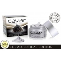 50 ml de crème de luxe au caviar 100% biologique + crème de renouvellement de la peau anti-âge à l'acide hyaluronique