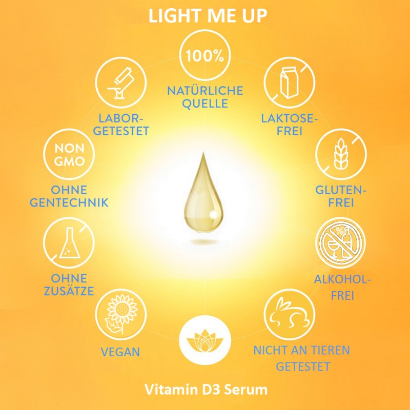 MyGlamy 30ml Luxus LIGHT ME UP Vitamin D3-Serum Anti-Age-Serum