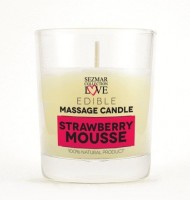 Mygmaly Massage Candle Strawberry Mousse with Cocoa Butter and Strawberry 100 ml