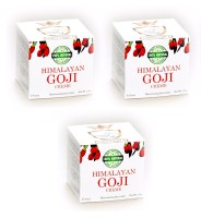3 SET Himalaya Goji Berry Krem do twarzy Anti Aging Naturalny produkt z kwasem hialuronowym i retinolem